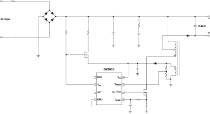 iW3605 Typical Applications Diagram