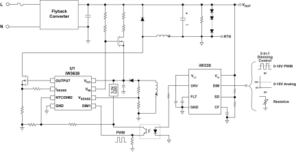 iW3638 Typical Applications Diagram