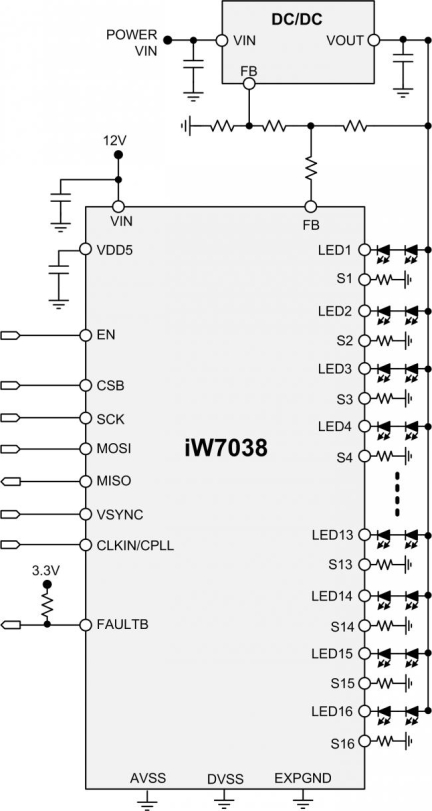 iW7038 Typical Applications Diagram