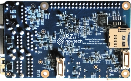 RZ/G2L-SBC 电路板 – 底视图