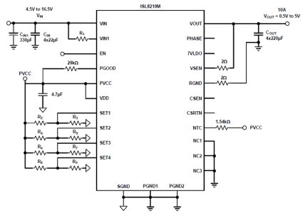 ISL8210M Functional Diagram