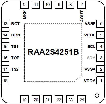 RAA2S4251B - Pin Assignments