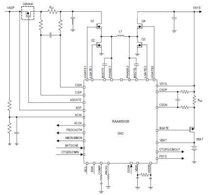 RAA489108 Typical Application Circuit