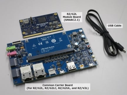 RZ/G2L Evaluation Board Kit Contents