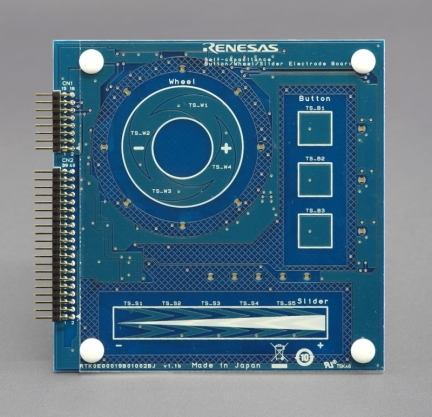 Self-capacitance Button/Wheel/Slider Electrode Board