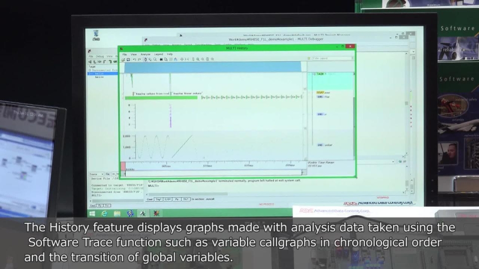 Integrated Development Environment MULTI RH850 with Renesas E1/E2 Emulator