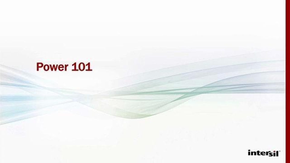 Power 101 Webinar
