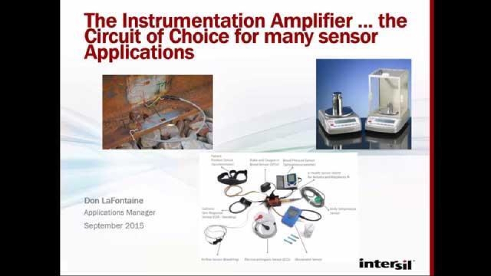 Advantages of In Amps for Sensor Applications