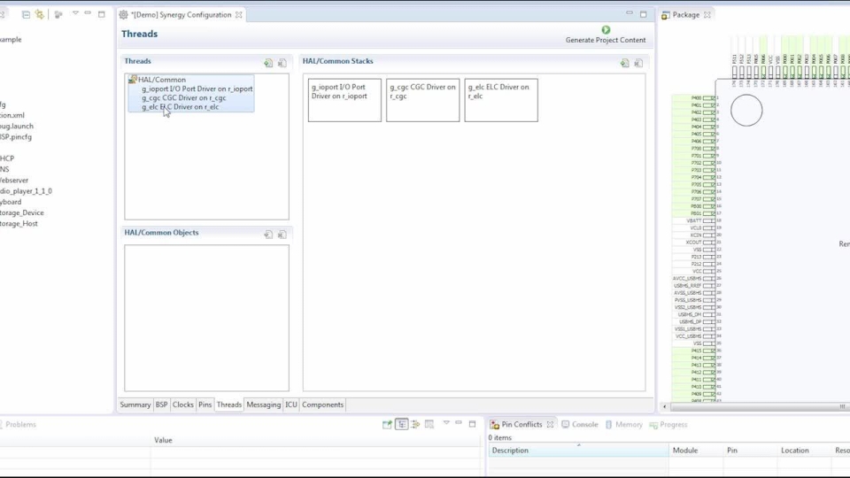 Renesas Synergy™ RTOS Configurator