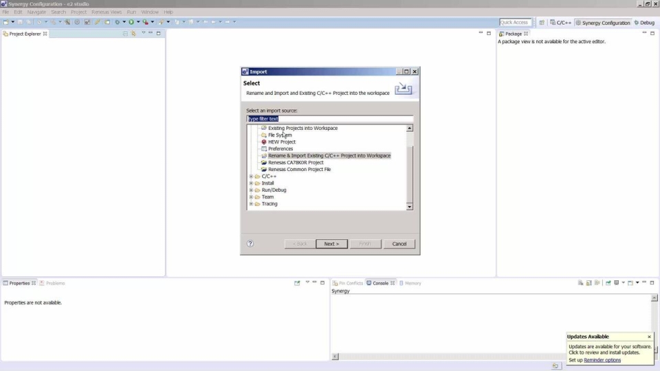 Renesas Synergy PDC Capture LCD Display Application
