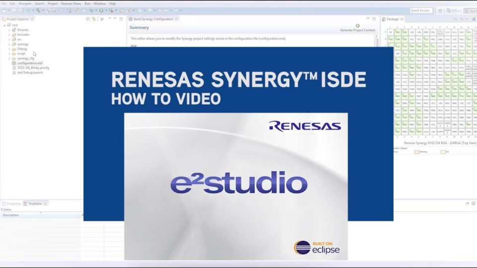 Exporting a Renesas Synergy Project