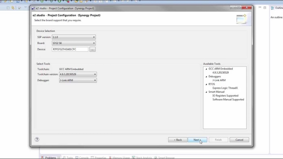Creating Your First Renesas Synergy Project