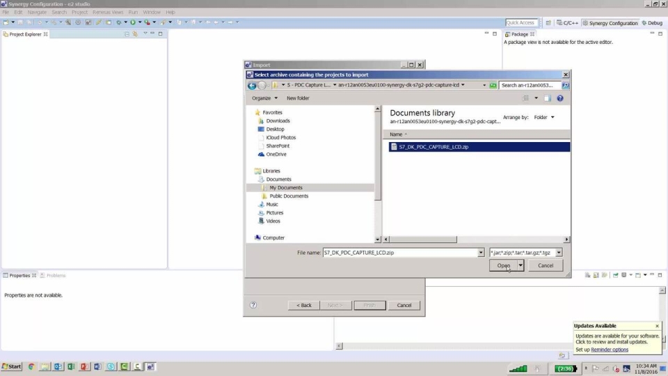 Renesas Synergy Import Guide for e² studio