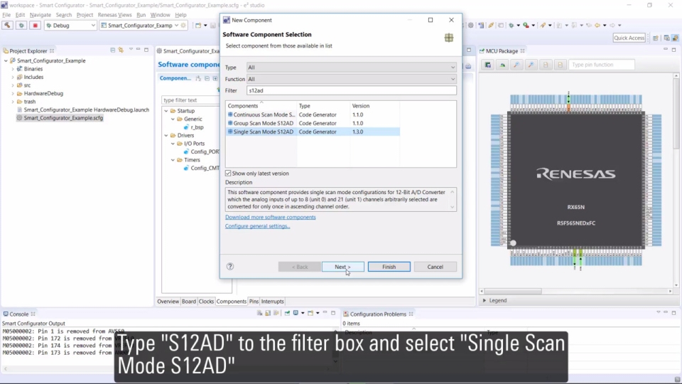 Smart Configurator - A/D Convertor Potentiometer to Control LED Blinking