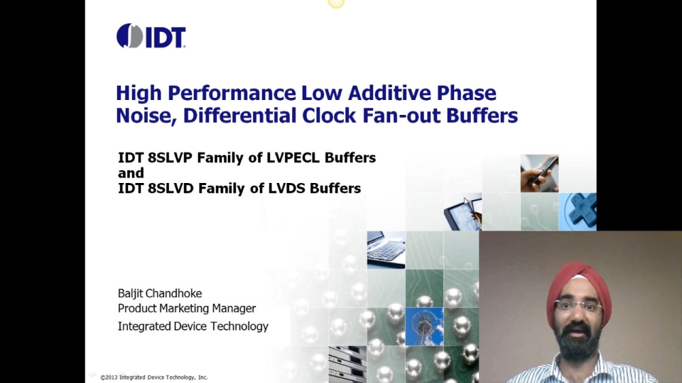 Low-jitter Differential Fanout Buffers - 8SLVP and 8SLVD Families from IDT