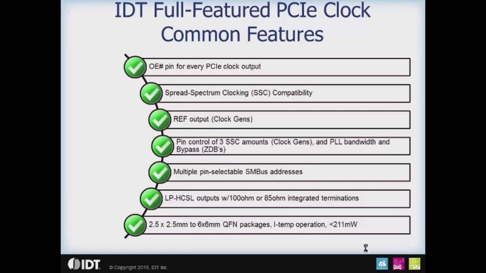 PCI Express (PCIe) Clock Overview by IDT