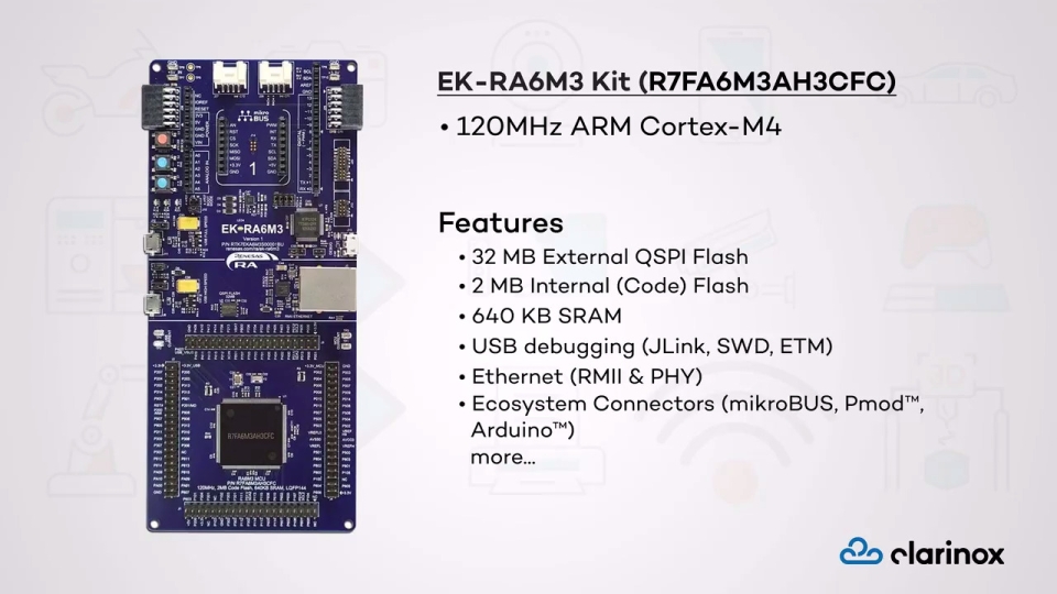IoT Demonstration on Renesas RA6M3 Evaluation Kit 