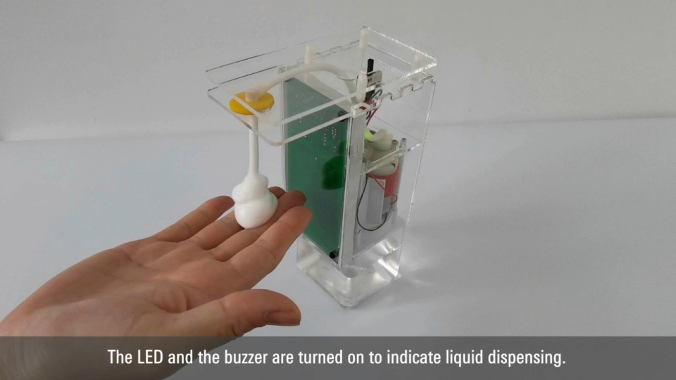 Automatic Liquid Dispenser with Proximity Capacitive Sensing