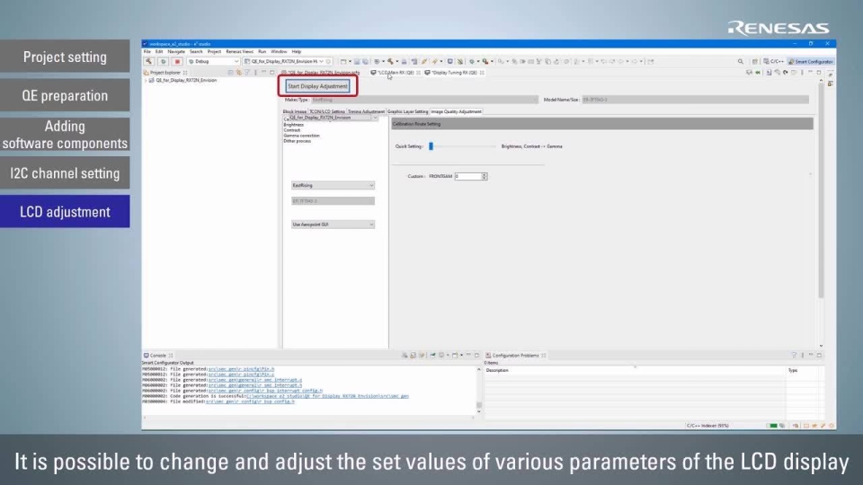 Easy GUI Development QE For Display + Aeropoint GUI