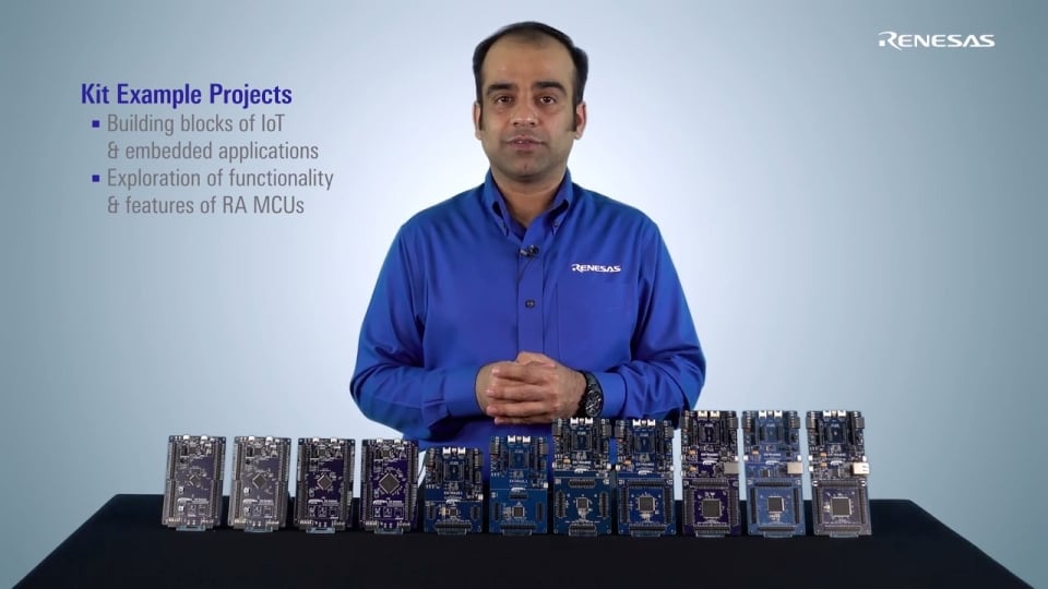 Example Projects for Renesas Advanced (RA) Microcontrollers Kits