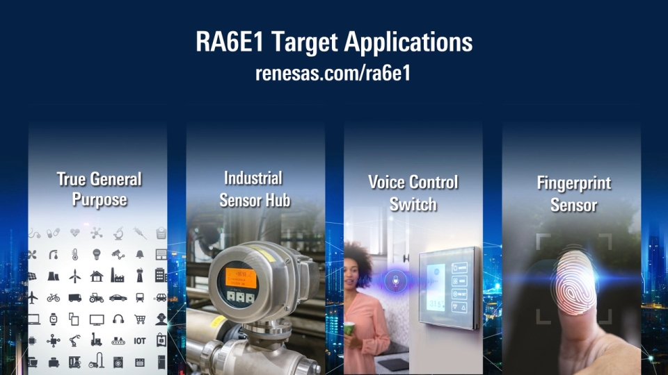 RA6E1 200 MHz Arm Cortex-M33 Entry-line MCU with Unparalleled Performance and Connectivity Options