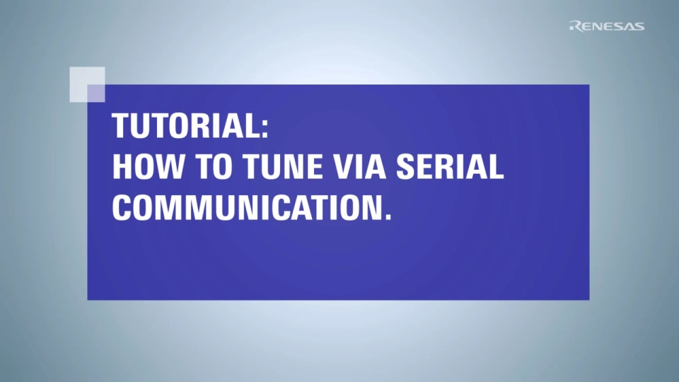 How to tune via serial communication using the standalone app of QE.