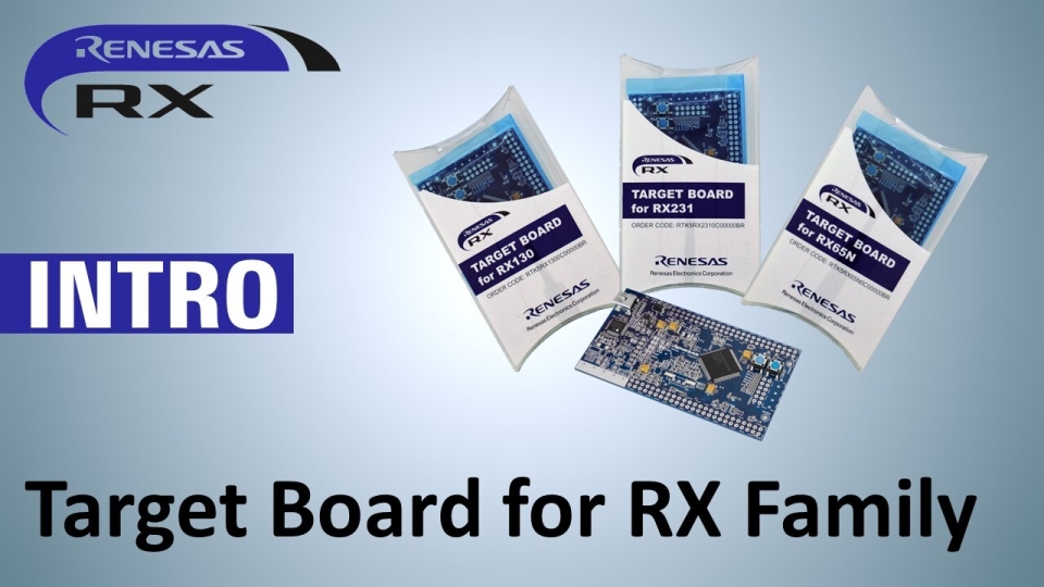 Getting Started With Target Board for RX Family