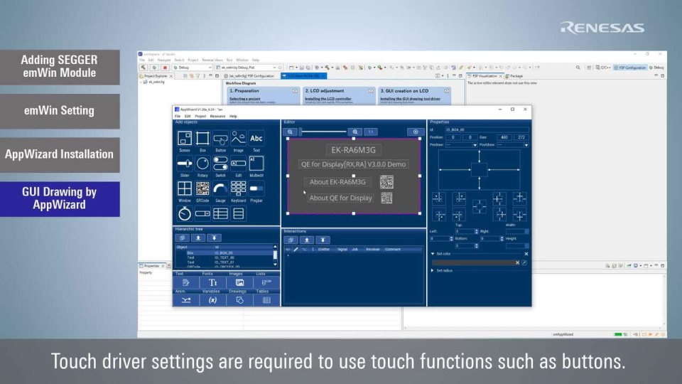 QE for Display[RX,RA] Tutorial (RA) #3: How to Create GUI