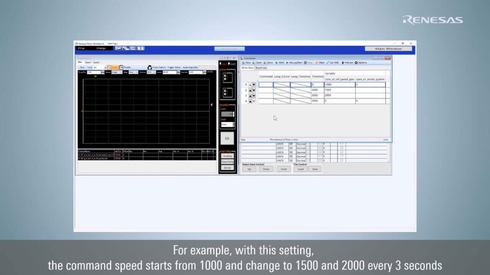 (12) Renesas Motor Workbench Analyzer COMMANDER