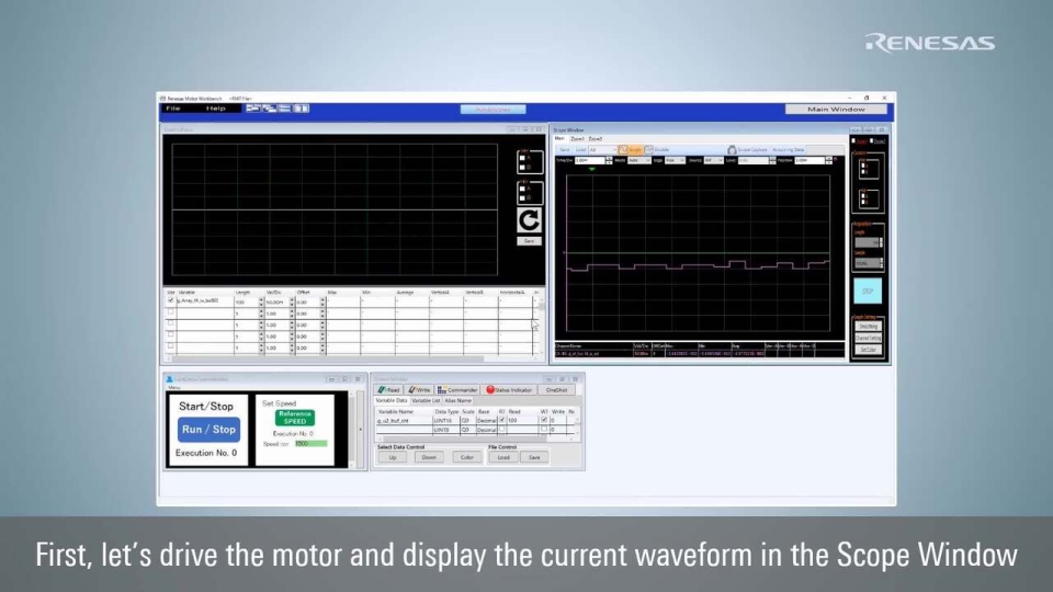 (13) Renesas Motor Workbench Analyzer ONE SHOT