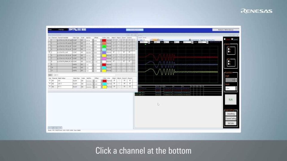 (7) Renesas Motor Workbench Analyzer Math function