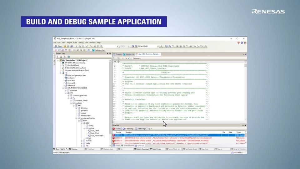 RH850 F1KH MCAL - Changing to CC-RH Compiler: Build and Debug