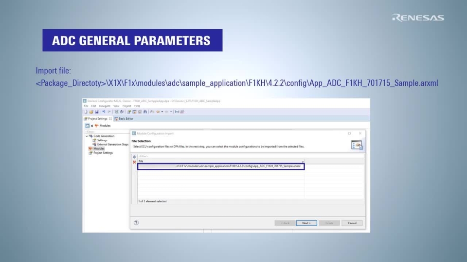 Usage and Configuration for ADC Module: Overview