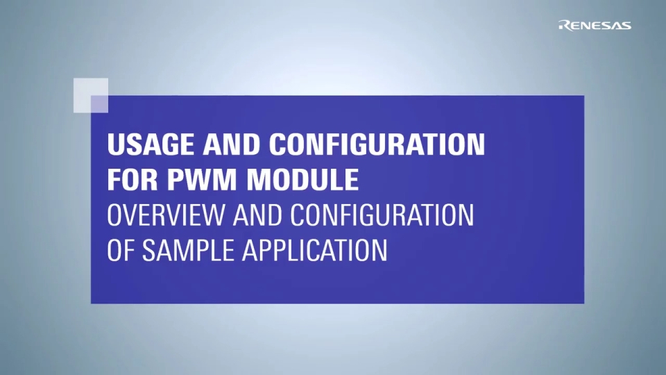 Usage and Configuration for PWM Module: Overview