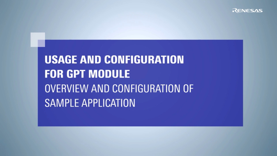 Usage and Configuration for GPT Module: Overview