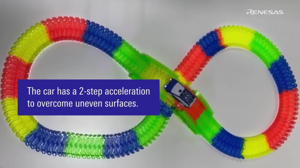 HVPAK Toy Car Demo on Push-to-Start, Hold-to-Stop & Obstacle Detection