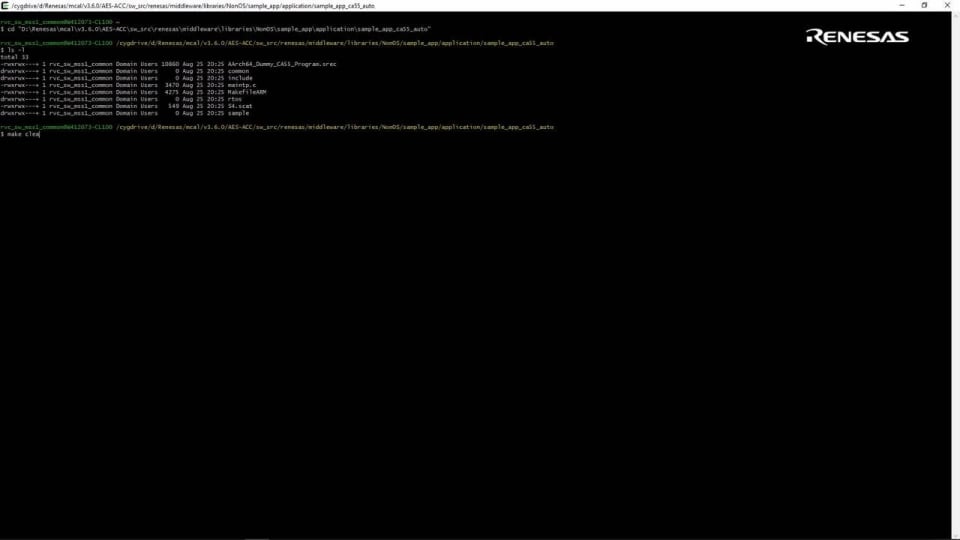 R-Car S4 SDK: Advanced Encryption Standard Accelerator (AES-ACC) Library Sample App Part 1