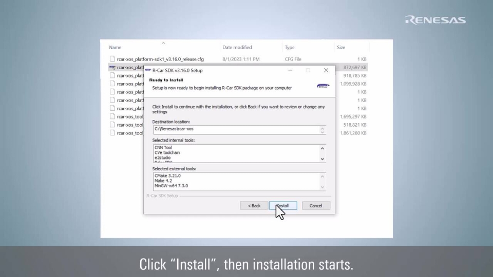 How to Use e² studio for R-Car - Installation for R-Car V4 Series SDK