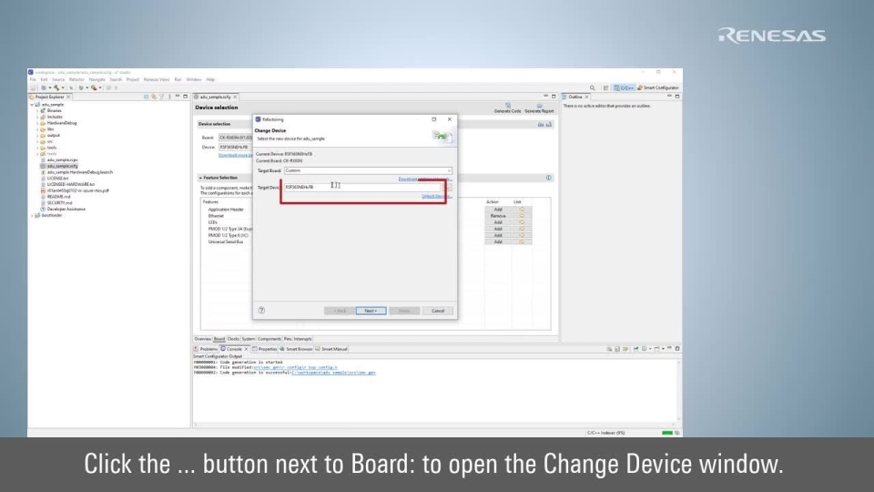 Azure RTOS Tutorial CK-RX65N (1/4) - Program build for ADU