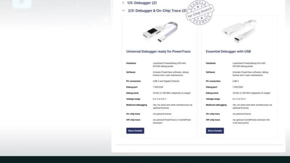 Lauterbach Chip Search