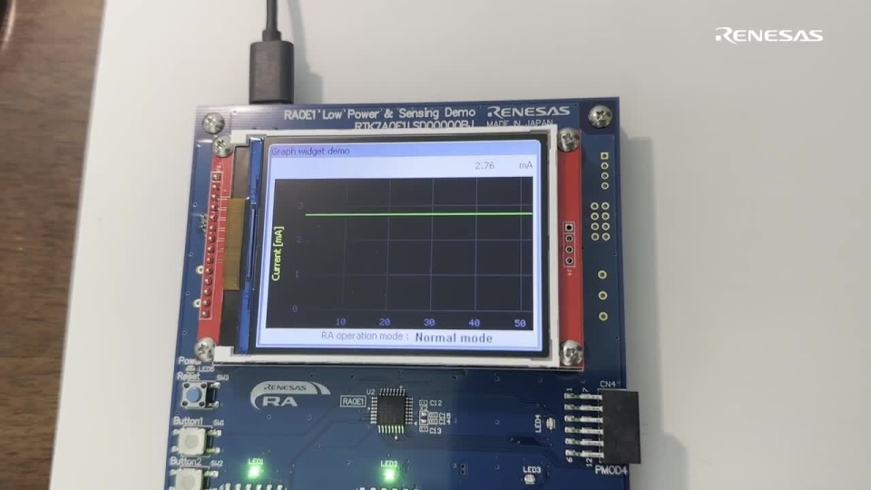 RA0E1 Low-Power and Sensing Demos