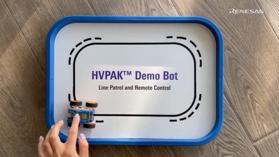 Smart Bot Motor Control with BLE Connectivity using DA14531 Module and SLG47105V HVPAK