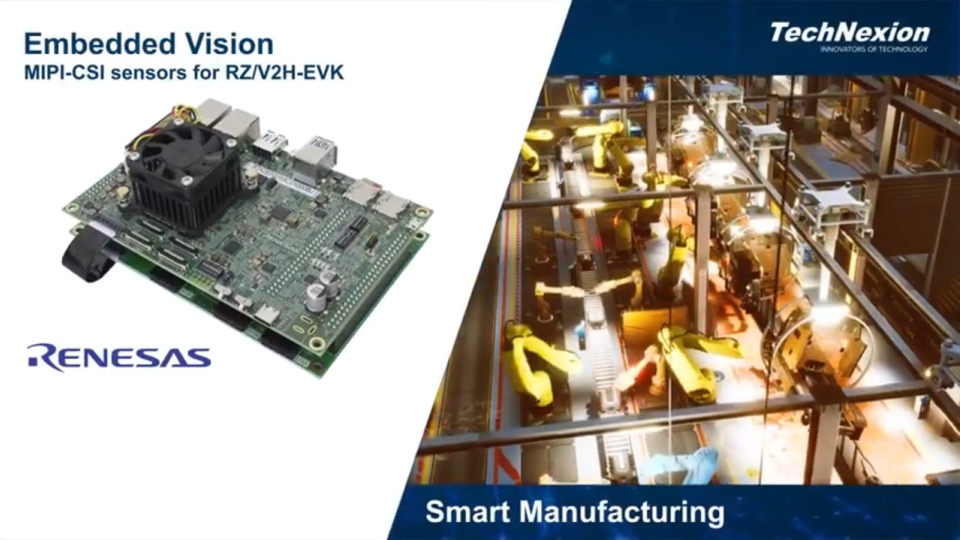 Embedded Vision MIPI CSI-2 Sensors for RZ/V2H