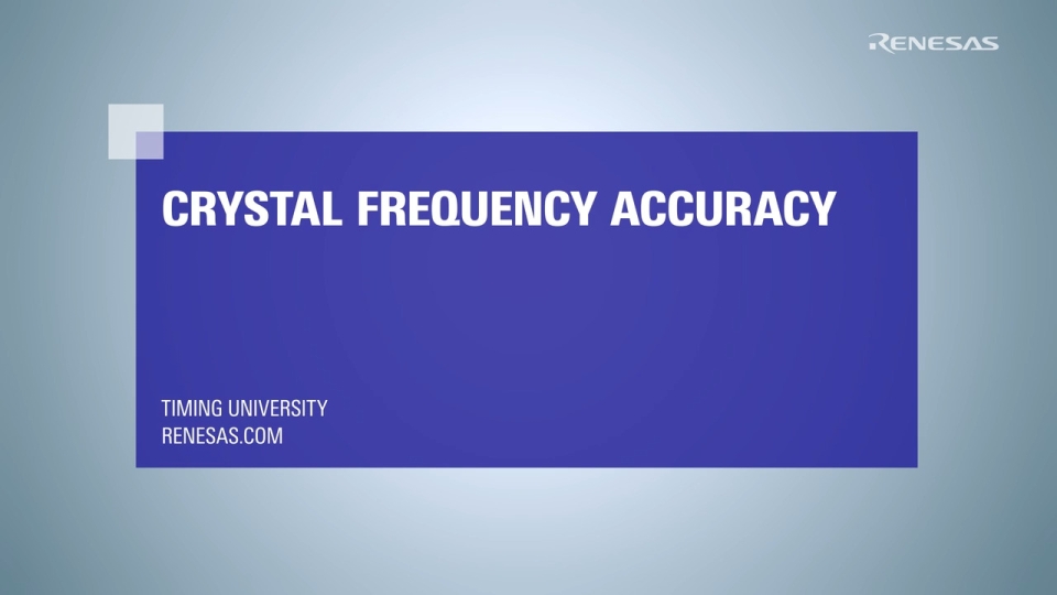 Crystal Frequency Accuracy Explained