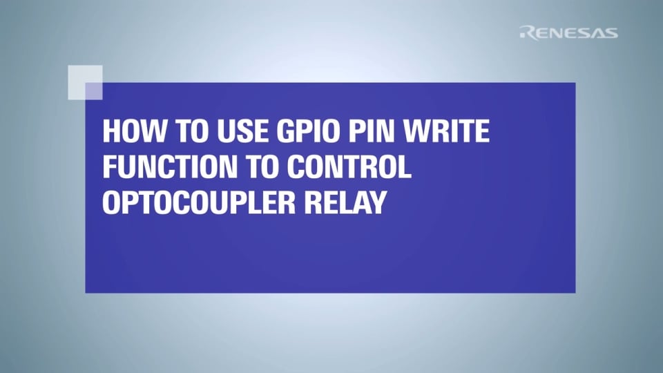 How to Use Optocoupler Relay with RA0E1 Fast Prototyping Board