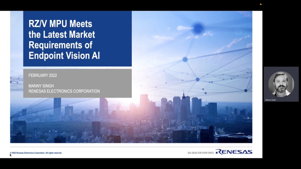 Renesas RZ/V MPUs for Endpoint Vision AI: Performance, Power & Cost Efficiency
