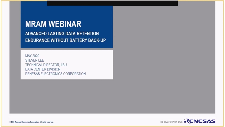 Renesas M1000/M3000 MRAM: Advanced Non-Volatile Memory for Long-Term Data Retention