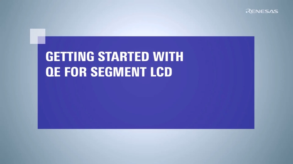 QE For Segment LCD工具快速入门指南